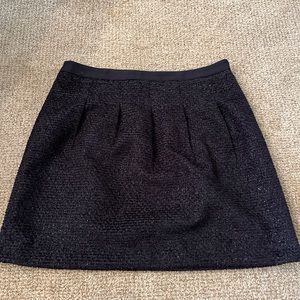 LOFT black metallic skirt very pretty - size 12 petite
